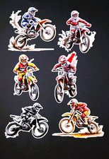 Beautiful DIE CUT CARD TOPPERS Dirt Bike Men Boys Motorcross Racing Cardmaking