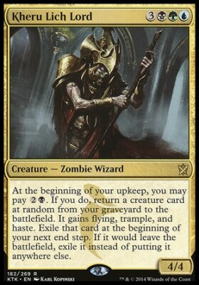Magic the Gathering MTG Kheru Lich Lord (182) Khans of Tarkir   LP