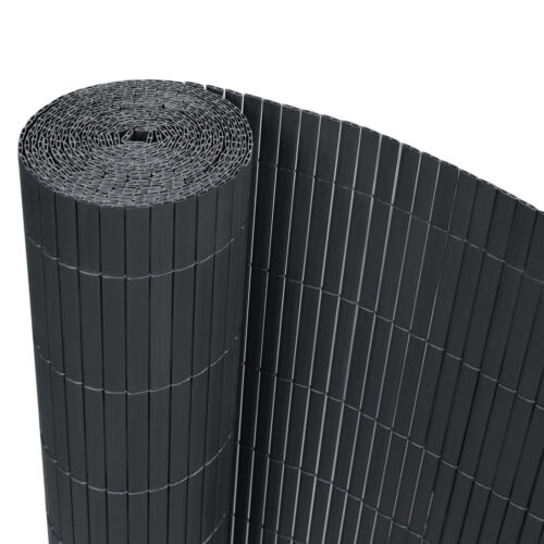 PVC Sichtschutzmatte Windschutz Sichtschutzzaun Anthrazit Gartenzaun Zaun Gitter - Bild 13 von 17