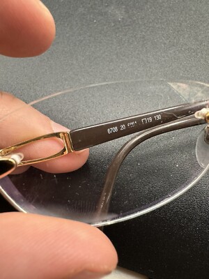 Silhouette Eyeglasses 6708 Rimless Brown Gold Tone 20 6051  display picture 2