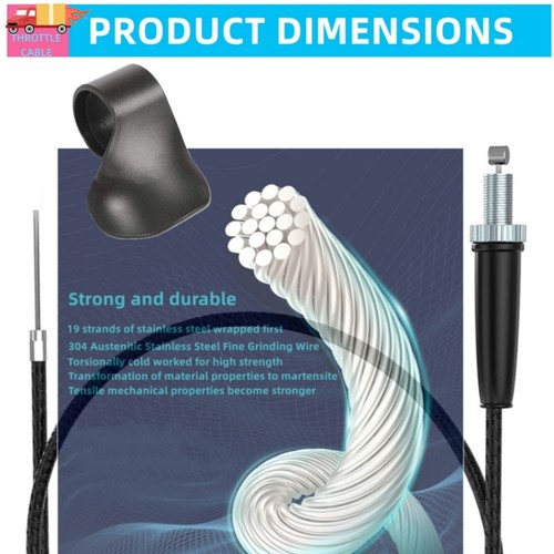 KIT CABLE ACELERADOR MINI BICICLETA 50" PARA DESLIZAMIENTO INTERIOR MIKUNI 22 26 27 CARB - Imagen 6 de 7