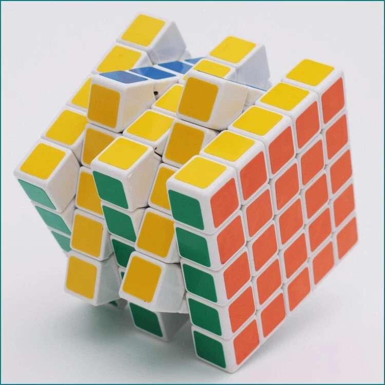 Nuevo ShengShou 5x5x5 Velocidad Ultra Suave Cubo Mágico Puzzle Giro 5x5 Blanco Foto 4 de 4