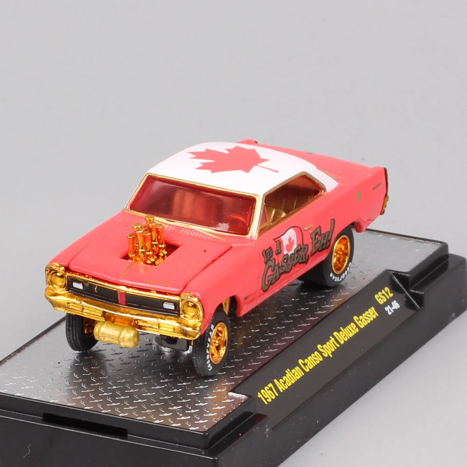 1/64 Scale Pontiac 1967 Acadian Canso Sport Deluxe Gasser Diecast Car Model Toy - Image 4 of 4