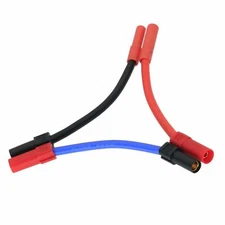 Series Wire HXT 4mm 1 Female to 2 Male HXT150 12AWG 10CM Serial Cable
