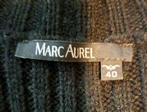 MARC AUREL - Ärmellose Damen-Strickweste - Gr. 40 - schwarz-bunt - Bild 3 von 3