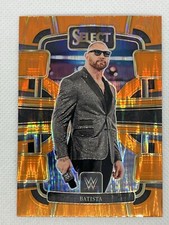 Batista 2024 Panini Select WWE Concourse Orange Flash Prizm #29 Legend