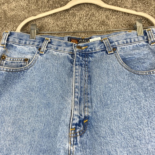 Route 66 Relaxed Fit Straight Denim Jeans Men's Size 38X34 Blue Medium Wash - Picture 2 of 10