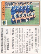 FIGURINA CALCIATORI PANINI 1984/85 * FIGURINE STICKER N.420 * PARMA-NEW