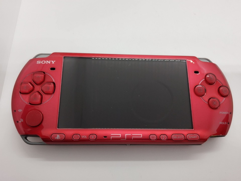 SONY PSP3000 Console Red New Sony Battery Charger Region Free 32GB