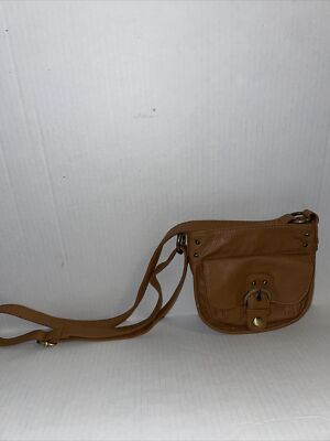 Under One Sky Chestnut Brown Textured Faux Leather Backpack NWT NWT underonesky brown leather mini backpack | Mercari main image 2