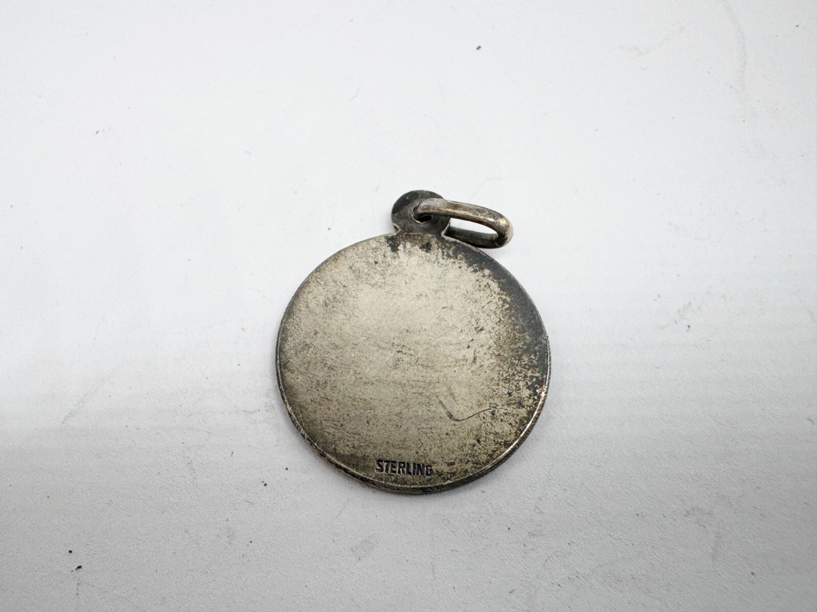 VINTAGE SOLID SILVER ST CHRISTOPHER RELIGIOUS TRA… - image 3