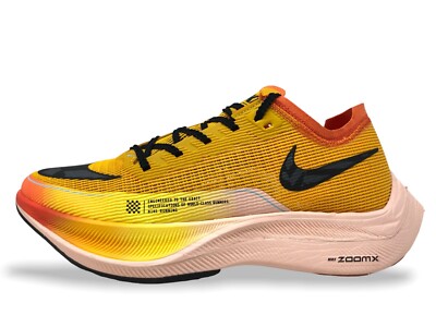 Nike ZoomX Vaporfly Next% 2 Men Running Sneakers Size 6 Gold/Black