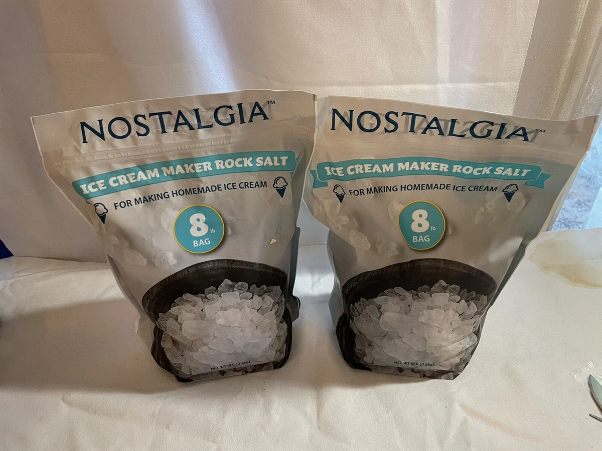 Nostalgia Ice Cream Maker Rock Salt, 8 lb 