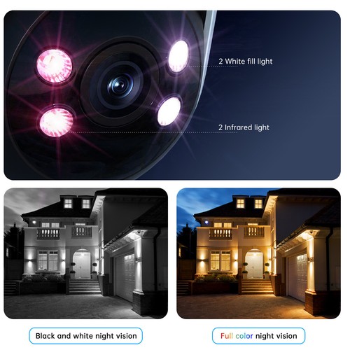 2.4G WiFi Security Camera 2MP Wireless Outdoor Waterproof Camera Night Vision - Picture 5 of 6