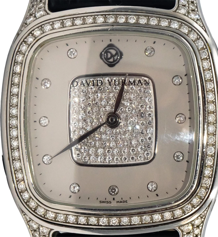 David Yurman 纯种 T303-SST 不锈钢钻石石英表 1.25 克拉 — 第 2/4 张图片