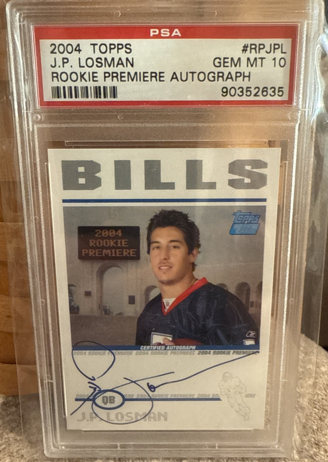 JP Losman Topps Rookie Premiere Autograph #RPJPL Rookie Premiere Autograph