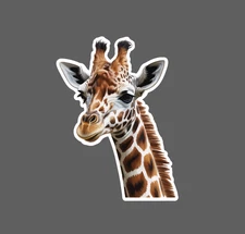 Giraffe Sticker Animal Wildlife Cute Outdoor Gift Home Decor Waterproof NEW