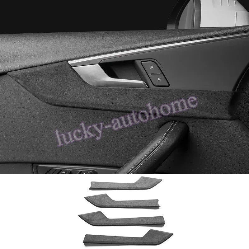 Cubierta de tira de moldura de panel de puerta de coche Alcantara 4 piezas para Audi A5 A4 2017-2025 2024 Foto 4 de 4