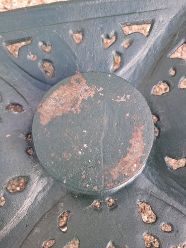 Christmas Tree Stand Cast Iron Vintage 29 ×29 cm Green 10 cm diameter - Picture 12 of 15