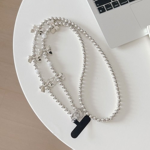 Hanging Decoration Pearl Phone Lanyard Anti Loss Hanging Rope Wallet - Photo 7 sur 13
