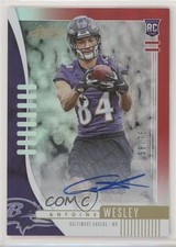 2019 Absolute Rookie Red Spectrum Signatures 58/75 Antoine Wesley #143 Auto bp8