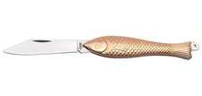Golden Edition Fish Knife - Iconic Small Pocket Knife for EDC - 420 Stainless...