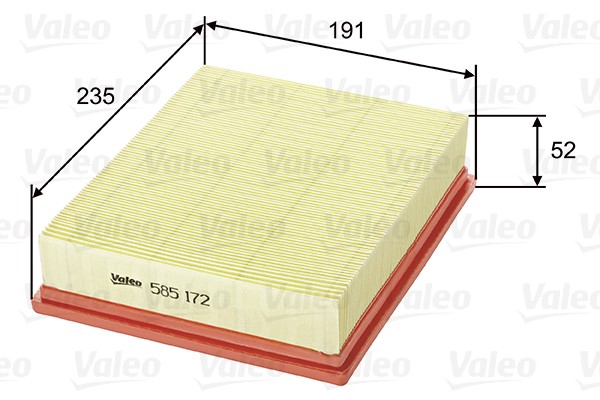 VALEO-OE 585172-OE Air Filter for FIAT
