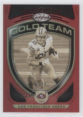 2021 Certified Gold Team Mirror Red 2/99 George Kittle #GT-17 04u1