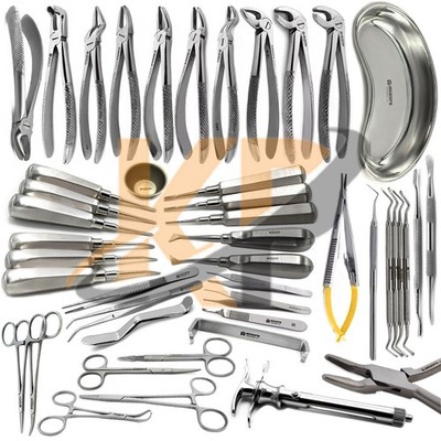 Set für Oralchirurgie Zahn Ziehen Zahnzange Wurzelheber Dental Elevators Forceps