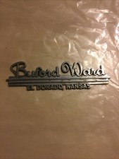 Buford Ward Dealer Emblem El Dorado Kansas Badge Metal Vintage Nice See Photos Buford Ward Dealer Emblem El Dorado Kansas Badge Metal Vintage Nice See Photos