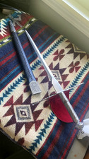 Dagger with sheath. Red felt handle