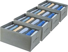 Extra Large Clothes Closet Organizer 6 Compartments for Jean