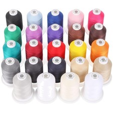 24 Basic Colors Mercerized Cotton Threads