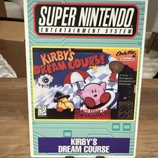Super Nintendo Kirby's Dream Course VIDPRO Display Game Card