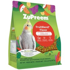 ZuPreem FruitBlend Bird Food, Feed 2 Pound Pack of 1 , Multicolor