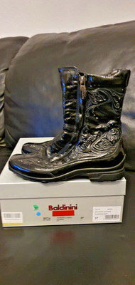 Baldinini Stiefel Stiefeletten Gr.37, schwarz, echt Leder, weich, sehr bequem