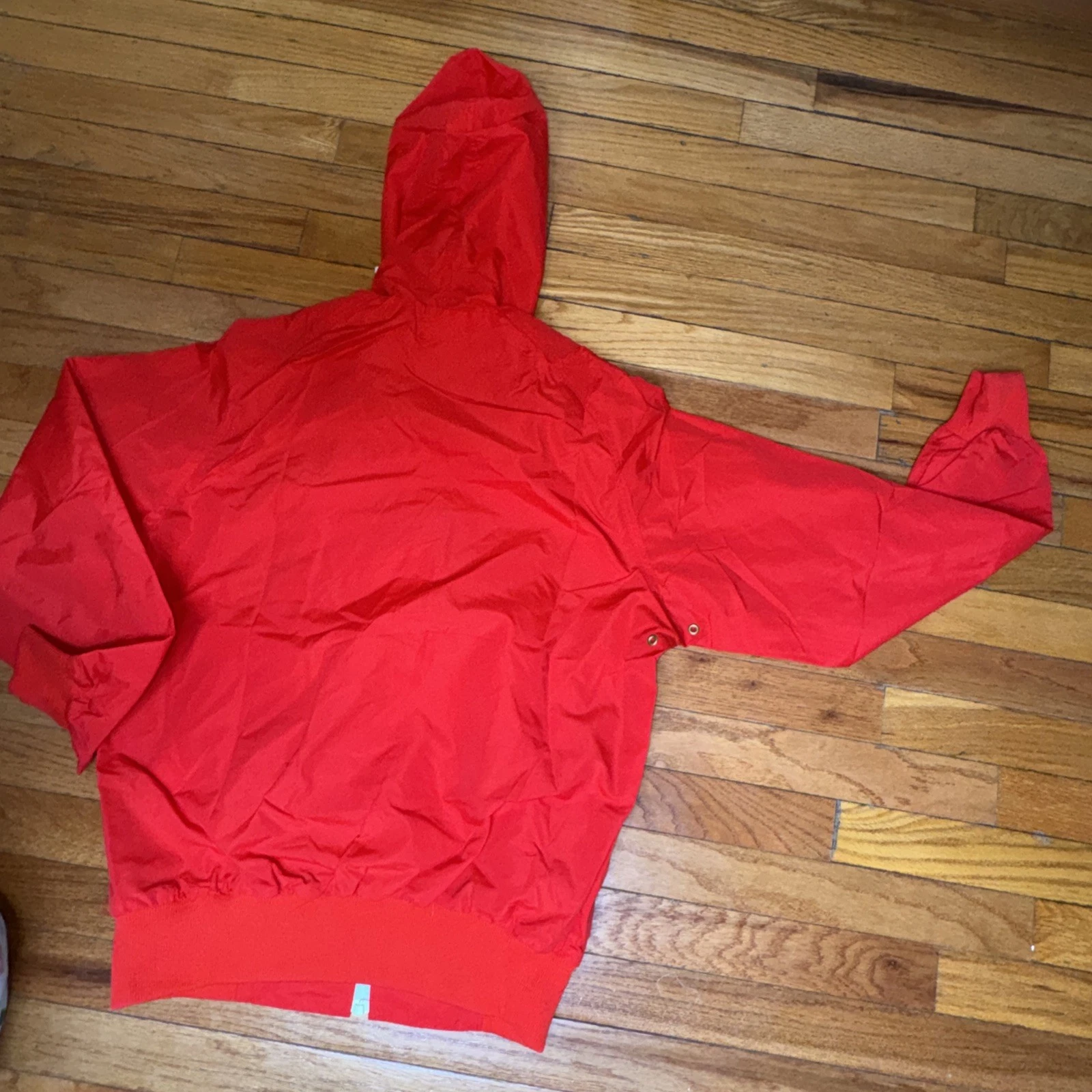 Vintage 60s Levis Hooded National Sports Festival Jacket Light Windbreaker M Red - product detail image 12