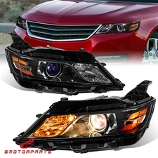 2PCS Projector Headlights For 2014-2020 Chevy Impala Halogen Models Only