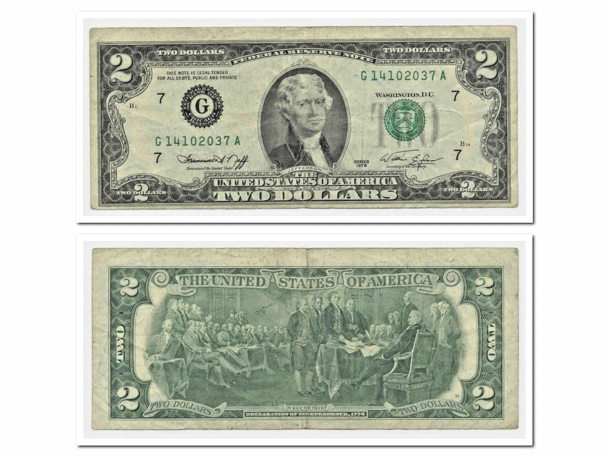 1976 2 美元纸币| eBay