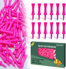 Amy Sport Golf Tees Step Down Plastic Unbreakable 50 Pack 2 1/4 inch 57 mm Pi...