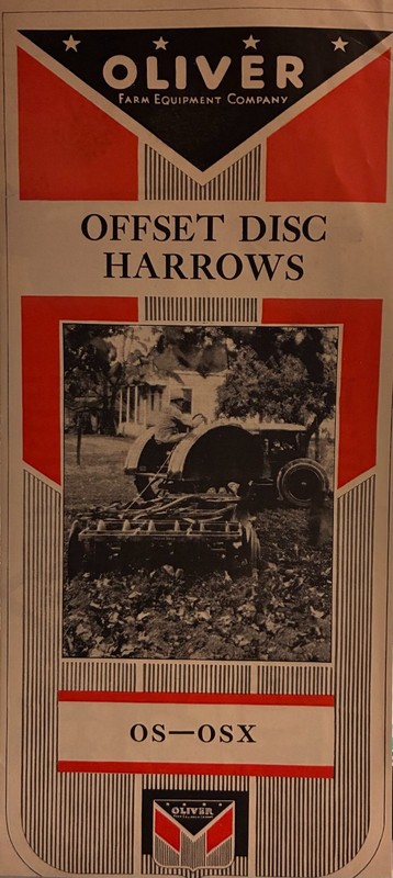 Original Oliver Offset Disc Harrows OS-OSX Brochure