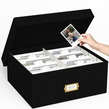 Decorative Photo Storage Box - Holds Up to 1700 Photos, 4x6 Size - Memory