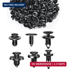 200 PCS Car Bumper Retainer Clips, 6 Type Nylon Fasteners Rivet Replacement Kit,