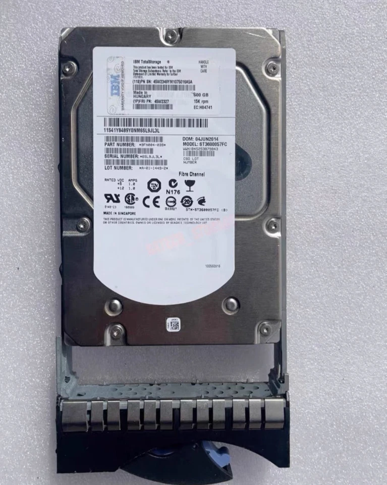 IBM 45W3387 45W2327 45W2349 600GB 15K 3.5" LFF DS8000 DS8700 FC Hard Drive HDD - Image 2 of 4