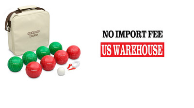 GoSports 100mm Regulation Bocce Set - Premium Official Size Set