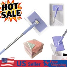 Mini Mop Zero Touch, Hands Free Squeeze, No Wash Lazy Mops Wet Dry, Easy Dust US
