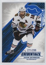 2024-25 Upper Deck Credentials Blue 271/299 Jason Dickinson #90 4et