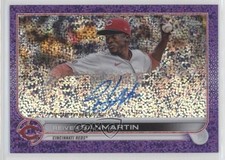 2022 Chrome Rookie Purple Speckle Refractor 222/299 Reiver Sanmartin Auto 0rm6