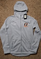 Under Armour Full-Zip Hoodie Fleece Team Swacket Women's Size Med Gray 125 NWT