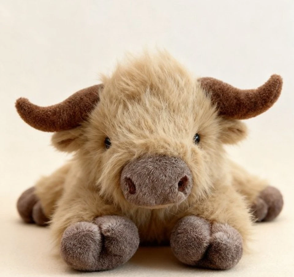 1Pcs 30/45CM Highland Cow Plush Pillow Weighted Stuffed Animal Warm Gift AU - image 3 of 4